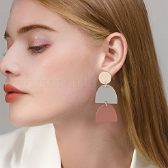 3 Pairs 3 Style Polymer Clay Dangle Stud Earrings with 316 Surgical Stainless Steel Pins&nbsp;EJEW-AN0004-28