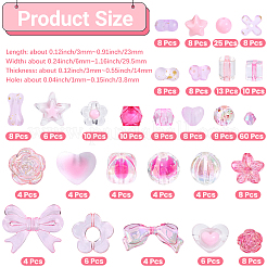 264Pcs 27 Styles Mixed Styles Acrylic Beads&nbsp;TACR-PA0001-26