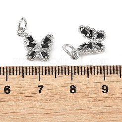 SHEGRACE Brass Micro Pave Cubic Zirconia Charms&nbsp;XGRQ5K010-628P-H