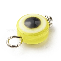 Evil Eye Resin Pendants&nbsp;PALLOY-JF01798-02