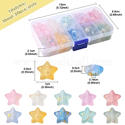 300Pcs 10 Colors Frosted Acrylic Charms&nbsp;OACR-FS0004-09