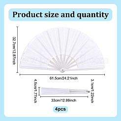 4Pcs Plastic Fans Display Decorations&nbsp;AJEW-GO0002-62