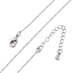 Brass Boston Link Chain Necklaces for Women&nbsp;NJEW-D302-02P