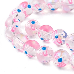 Transparent Glass Beads Strands&nbsp;LAMP-F029-01A
