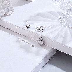2Pcs Heart Stainless Steel Urn Ashes Pendants&nbsp;STAS-CN0001-72