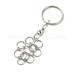 Non-Tarnish 304 Stainless Steel Pouch Empty Stone Holder for Pendant Keychain Making&nbsp;KEYC-TA00018-01