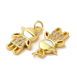 925 Sterling Silver Micro Pave Cubic Zirconia Charms&nbsp;STER-I010-39G