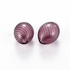 Transparent Handmade Blown Glass Globe Beads&nbsp;GLAA-T012-08