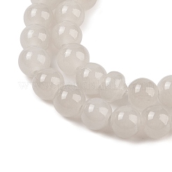 Baking Paint Imitation Jade Glass Round Bead Strands&nbsp;DGLA-XCP0001-17