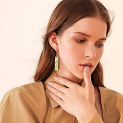 Wood Dangle Earrings&nbsp;EJEW-GA0001-02P