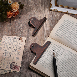 Iron Bulldog Clips&nbsp;AJEW-CP0011-50R