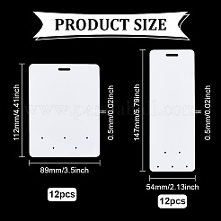 24Pcs 2 Styles PVC Plastic Badge Display Cards&nbsp;DIY-FG0006-35