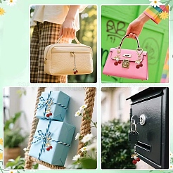 3Pcs Resin & Alloy Pendant Decorations and Mobile Straps&nbsp;HJEW-YW00232