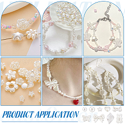 400Pcs 10 Styles ABS Plastic Imitation Pearl Beads&nbsp;KY-PH0002-06