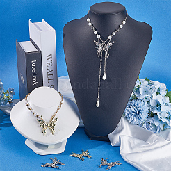 8Pcs 2 Colors Rack Plating Alloy Big Pendants&nbsp;FIND-SC0013-06