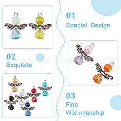 Acrylic Angel Pendants&nbsp;FIND-WH0110-377