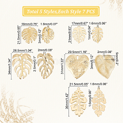 Monstera Leaf Pendant Sets&nbsp;DIY-PH0013-15