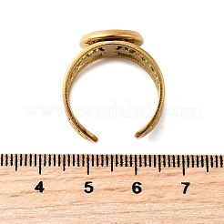 304 Stainless Steel Cuff Ring Components&nbsp;STAS-V012-01B-G