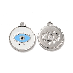 304 Stainless Steel Enamel Pendants&nbsp;STAS-Q001-28P