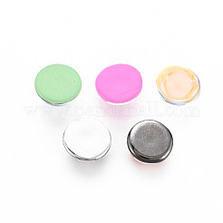 Transparent K9 Glass Cabochons&nbsp;GGLA-S053-8mm-111