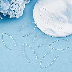 5 Pairs 925 Sterling Silver Earring Hooks&nbsp;STER-BBC0001-34