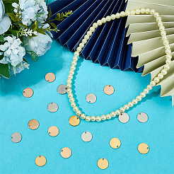 90Pcs 3 Colors 304 Stainless Steel Charms&nbsp;STAS-ME0002-08