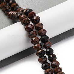 Natural Mahogany Obsidian Beads Strands&nbsp;G-K380-A15-01
