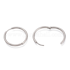 Tarnish Resistant 201 Stainless Steel Huggie Hoop Earrings&nbsp;EJEW-O095-02D