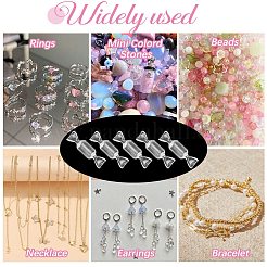 Transparent Plastic Candy Shaped Trinket Storage Boxes&nbsp;CON-SP0001-06A