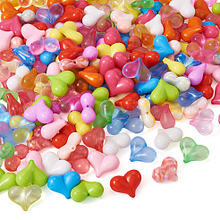 185Pcs 21 Colors Opaque & Transparent & UV Plating Acrylic Beads&nbsp;MACR-TA0002-37