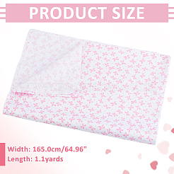 Bowknot Pattern Cotton Fabric&nbsp;DIY-WH0504-973B