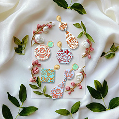 Silicone Clay Texture Mat&nbsp;AJEW-WH0447-074