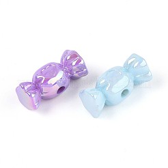 UV Plating Opaque Acrylic Beads&nbsp;OACR-T028-54