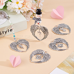 5Pcs 5 Styles Alloy Pendants&nbsp;PALLOY-GO00049
