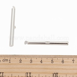 Brass Slide On End Clasp Tubes&nbsp;KK-P031-11