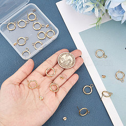 20Pcs 304 Stainless Steel Ring Stud Earring Findings&nbsp;STAS-BBC0001-76G