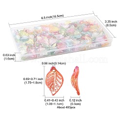 400Pcs Transparent Acrylic Pendants&nbsp;MACR-FS0002-31