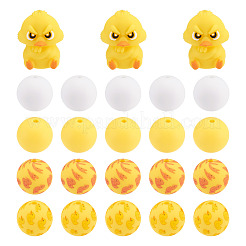 33Pcs 5 Styles Silicone Beads&nbsp;FIND-TA0010-85