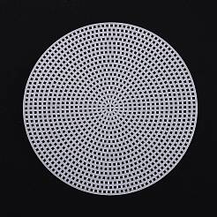 8Pcs 4 Style DIY Flat Round Plastic Mesh Sheet&nbsp;DIY-PH0003-75