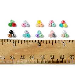 60G 10 Colors Opaque Acrylic Beads&nbsp;OACR-FS0001-75