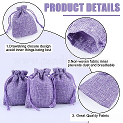 24Pcs Burlap Packing Pouches Drawstring Bags&nbsp;ABAG-BBC0001-07C