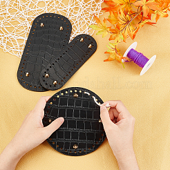 3Pcs 3 Style PU Leather Flat Round Bag Bottom&nbsp;FIND-WR0004-43A