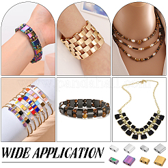 320Pcs 8 Styles Electroplate Glass Seed Beads&nbsp;SEED-WR0001-07