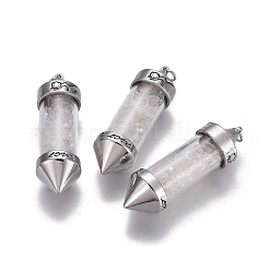 Natural Quartz Crystal Big Pointed Pendants&nbsp;G-E516-B08-1