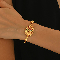 Bohemian Style Brass Micro Pave Cubic Zirconia Link Bracelets&nbsp;FB1752