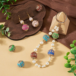 6Pcs 6 Colors Handmade Indonesia Beads&nbsp;IPDL-TADJ0001-01
