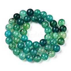 Natural Dragon Veins Agate Beads Strands&nbsp;G-Q948-81I-8mm