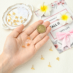 20Pcs Brass Stud Earring Findings&nbsp;KK-SC0006-80