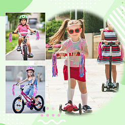 5 Pairs 5 Styles Kids Plastic Tassel Ribbon&nbsp;FIND-AR0006-71