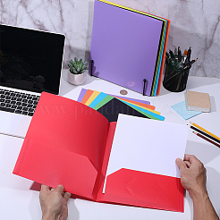 14Pcs 7 Colors Rectangle PP Plastic File Folders&nbsp;AJEW-WR0004-02